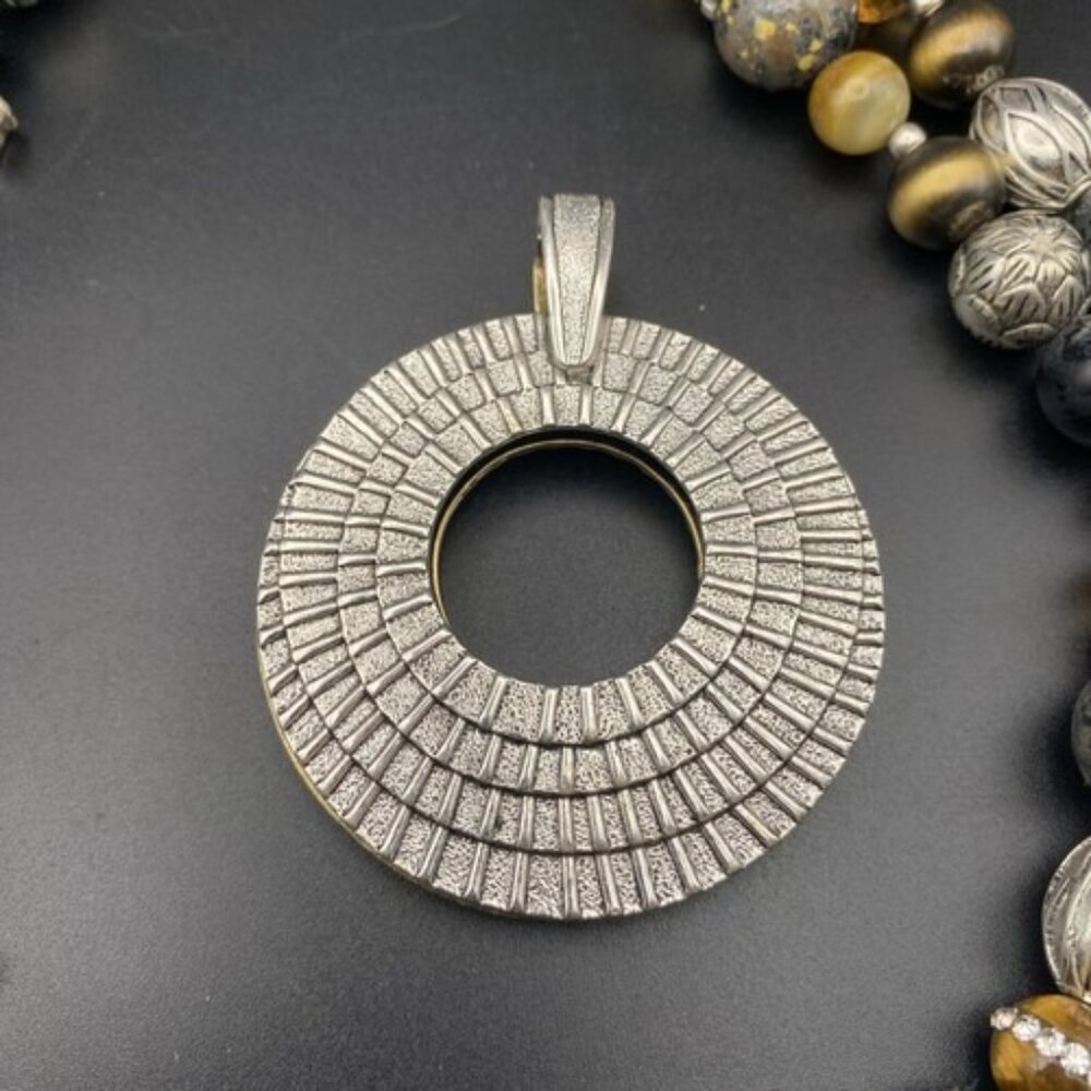 Premier Designs Necklace Bracelet Set Top Notch Pendant Reversible Gold Silver - Picture 12 of 16